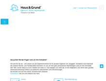 Tablet Screenshot of haus-grund.org